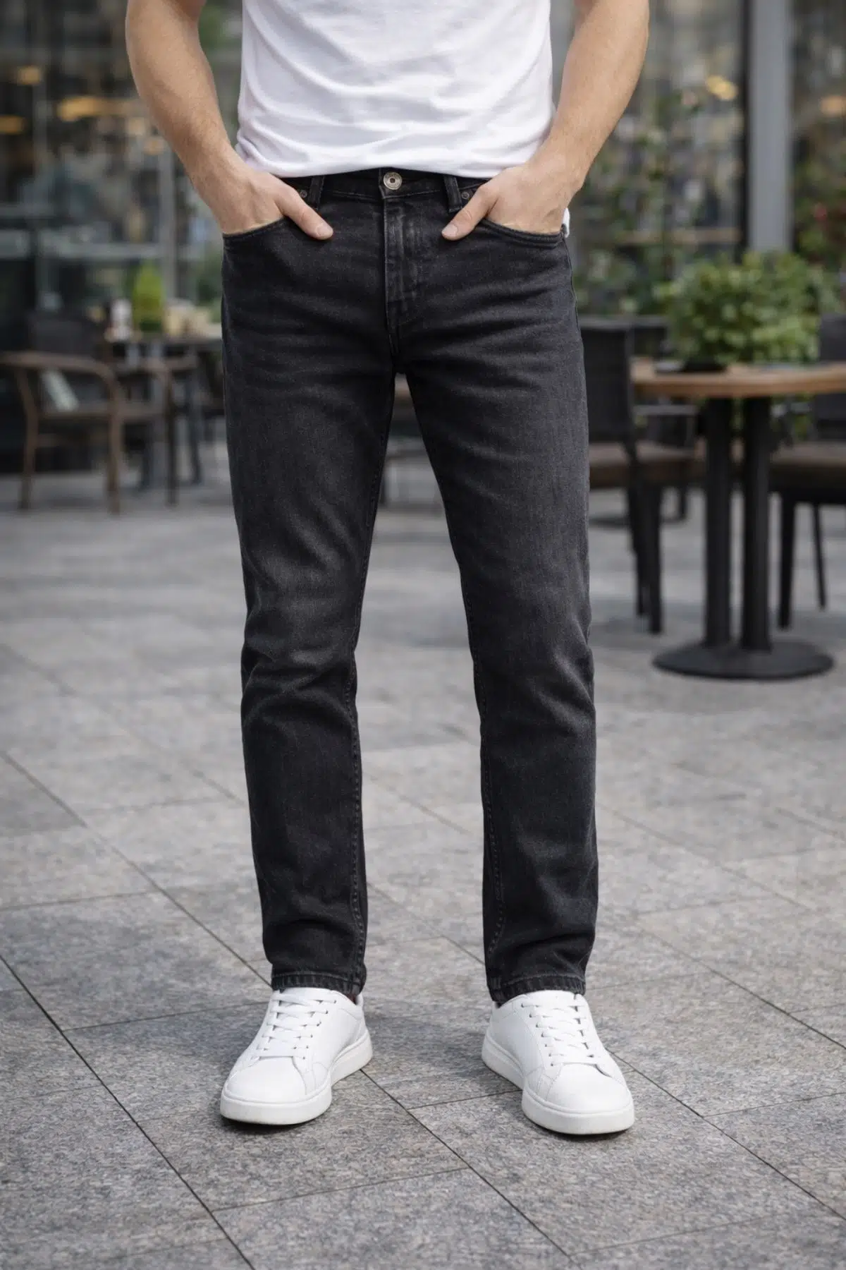 Slim Fit Jean Joe Normal Bel Dar Kesim Esnek Kot Pantolon C304 - Antrasit-304